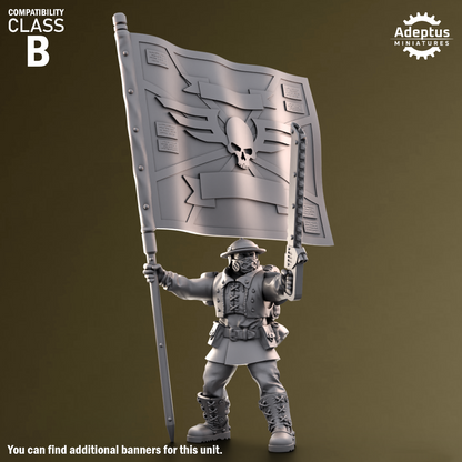 Sunclaw Regiment-Command Squad (4-Unit Kit or Single Model) by Adeptus Miniatures