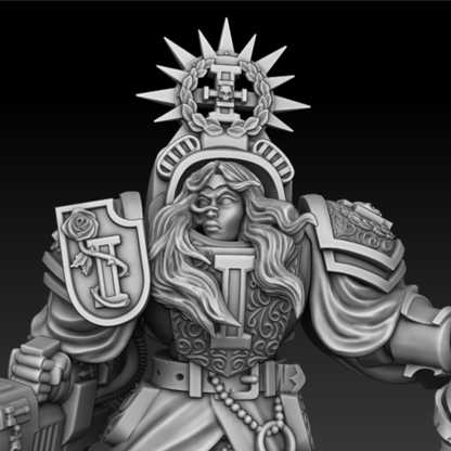 Astor, Inquisition Mistress in Heavy Armor by DMG Minis