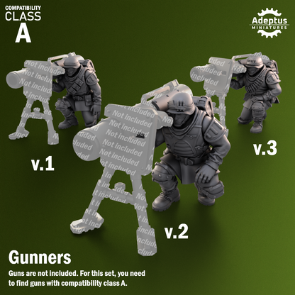 Shellcord Troopers -Heavy Weapons Squad (12-Unit Kit or Single Model) by Adeptus Miniatures