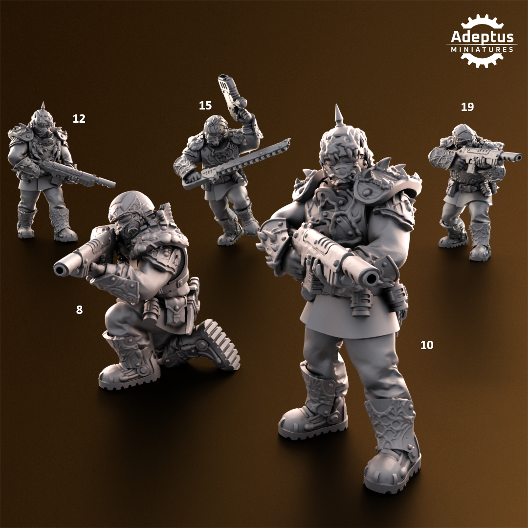 Sporeblight Regiment-Squad (20-Unit Kit or Single Model) by Adeptus Miniatures