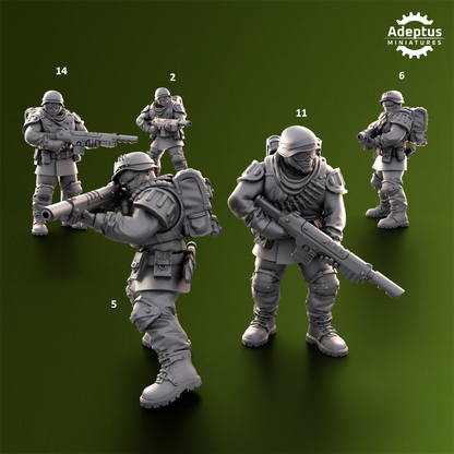 Shellcord Troopers-Squad of the Imperial Force (20-Unit Kit) by Adeptus Miniatures