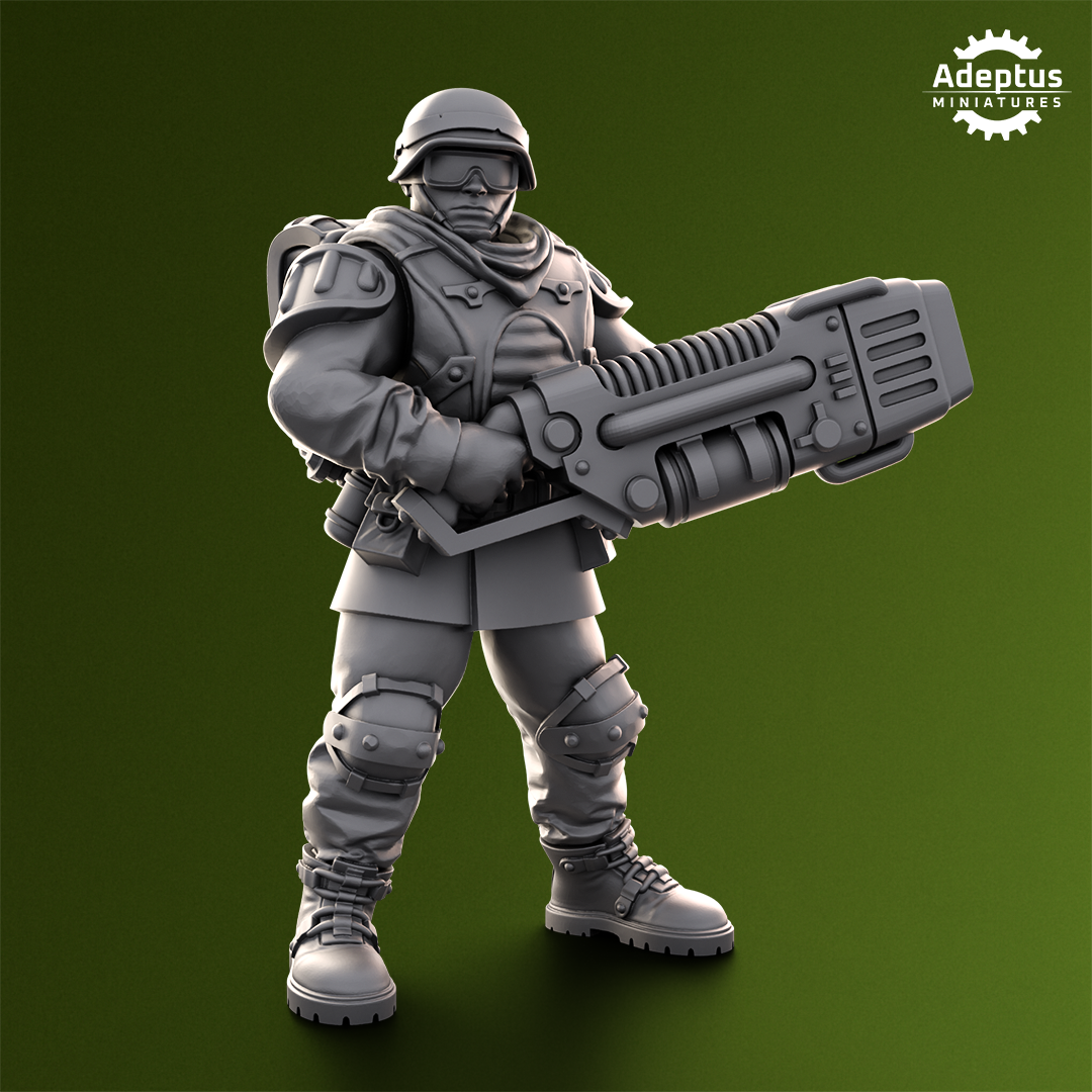 Shellcord Troopers-Special Weapons Squad- Imperial Force (4-Unit Kit or Single Model) by Adeptus Miniatures