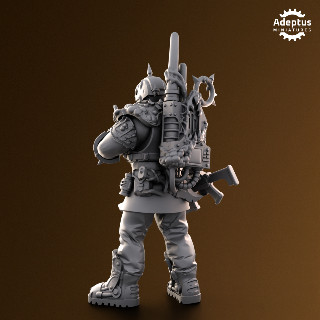 Sporeblight Regiment- Command Squad (4-Unit Kit or Single Model) by Adeptus Miniatures
