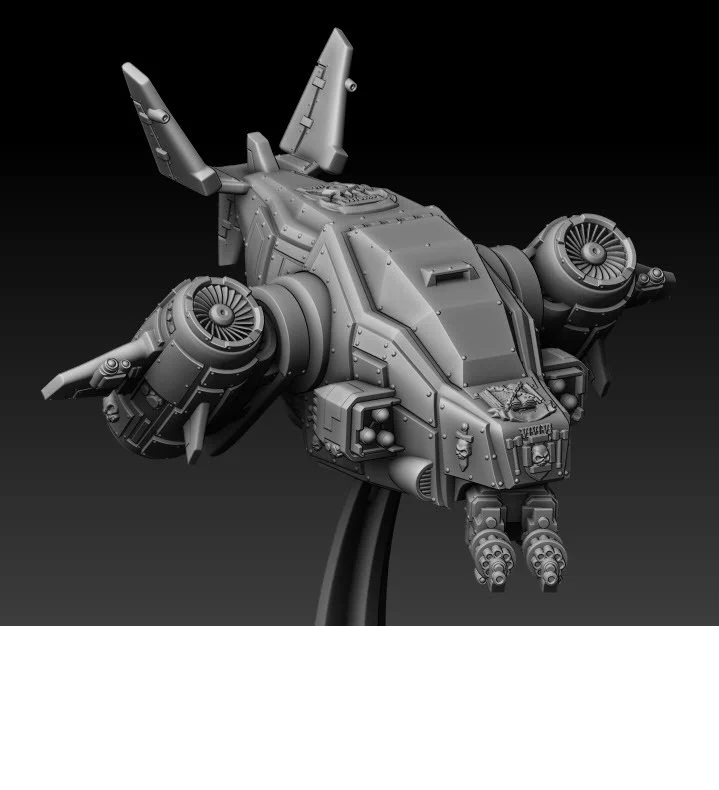 Silver Wardens Death Claw Gunship by DMG Minis