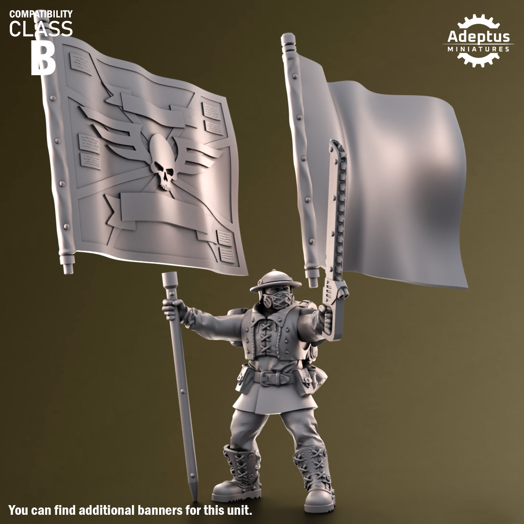 Sunclaw Regiment-Command Squad (4-Unit Kit or Single Model) by Adeptus Miniatures