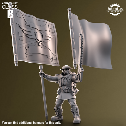 Sunclaw Regiment-Command Squad (4-Unit Kit or Single Model) by Adeptus Miniatures