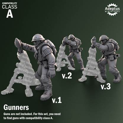 Shadowmarch Battalion-Heavy Weapons Squad (12-Unit Kit or Single Model) by Adeptus Miniatures