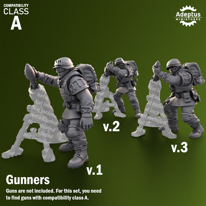 Shellcord Troopers -Heavy Weapons Squad (12-Unit Kit or Single Model) by Adeptus Miniatures