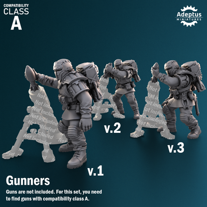 Winterline Forces -Heavy Weapons Squad (12-Unit Kit or Single Model) by Adeptus Miniatures