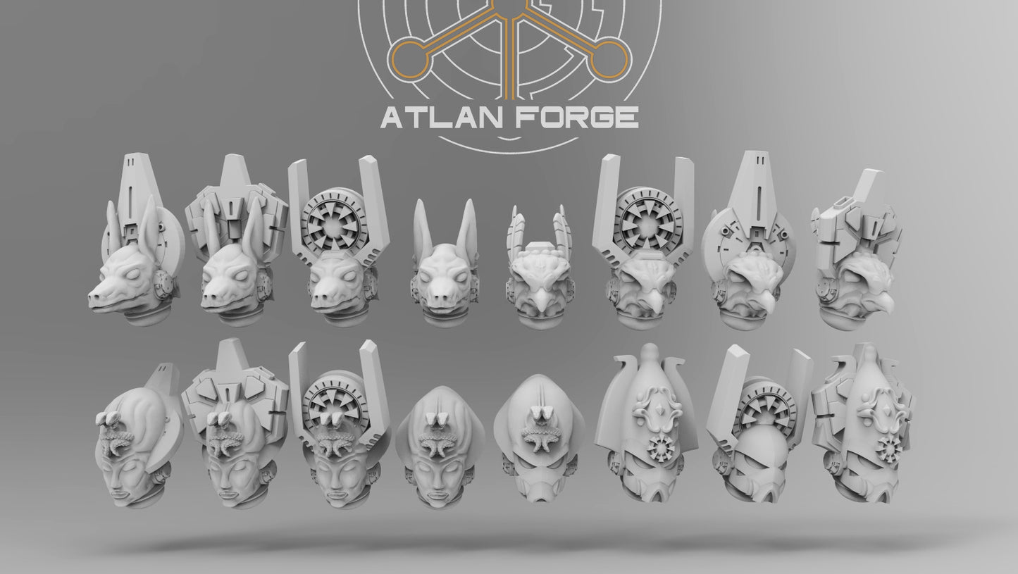 Aegyptian Heads by Atlan Forge