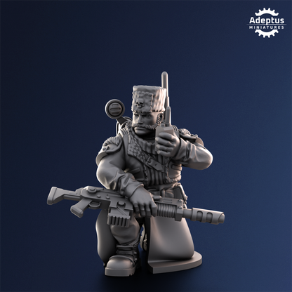 Coldreach Regiment- Command Squad (4-Unit Kit or Single Model) by Adeptus Miniatures