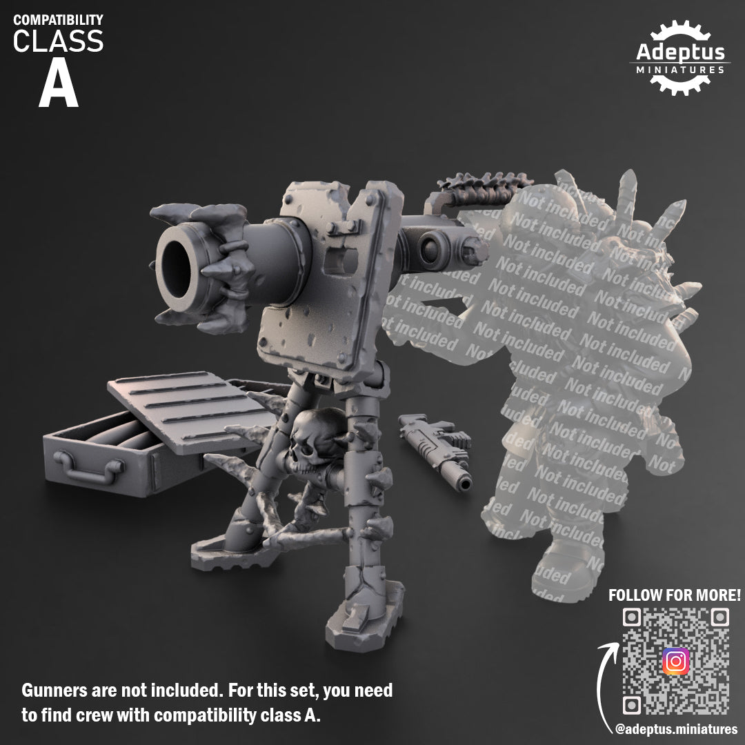 Sporeblight Regiment-Heavy Weapons Team (12-Unit Kit or Single Model) by Adeptus Miniatures