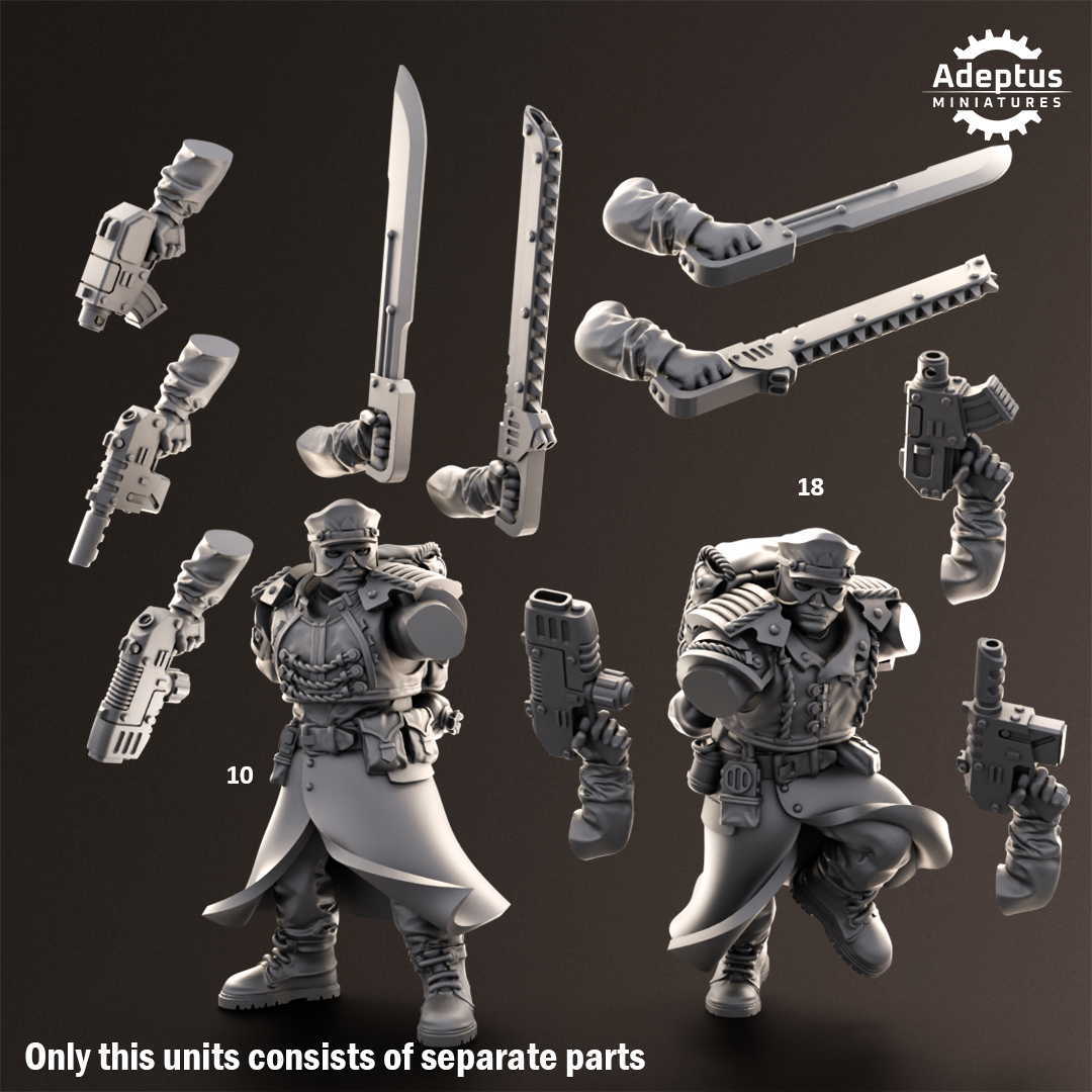Nightcloak Regiment- Squad of the Imperial Force (20-Unit Kit or Single Model) by Adeptus Miniatures