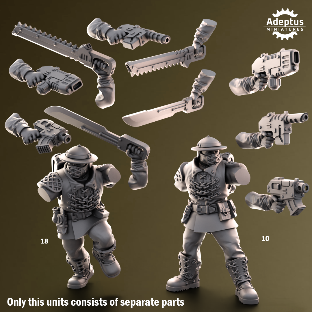 Sunclaw Regiment-Squad of the Imperial Force (20-Unit Kit) by Adeptus Miniatures