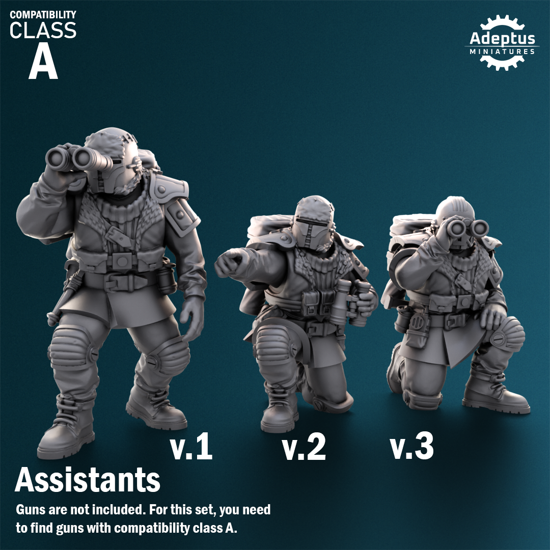 Winterline Forces -Heavy Weapons Squad (12-Unit Kit or Single Model) by Adeptus Miniatures