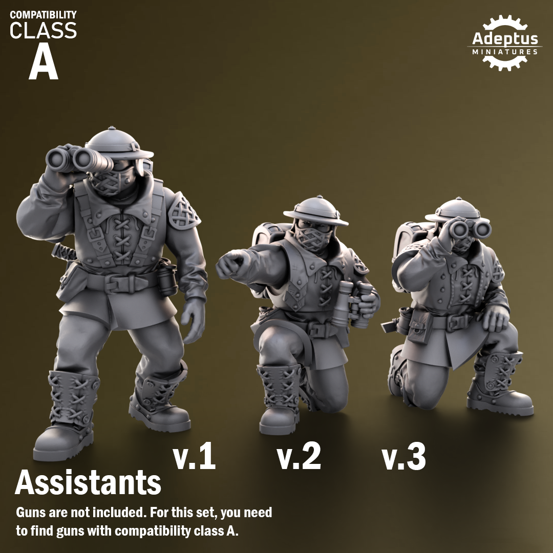 Sunclaw Regiment-Heavy Weapons Squad (12-Unit Kit or Single Model) by Adeptus Miniatures