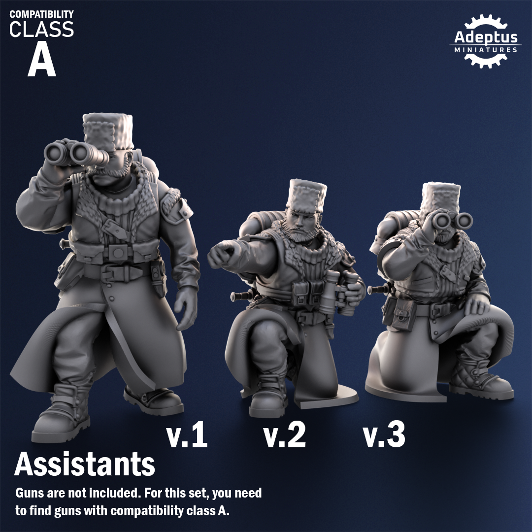 Coldreach Regiment- Heavy Weapons Squad (12-Unit Kit or Single Model) by Adeptus Miniatures