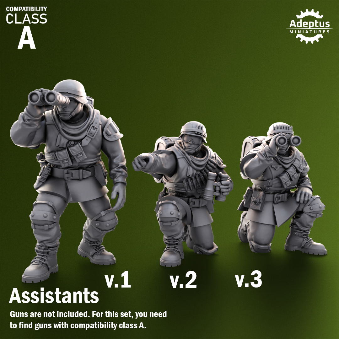 Shellcord Troopers -Heavy Weapons Squad (12-Unit Kit or Single Model) by Adeptus Miniatures