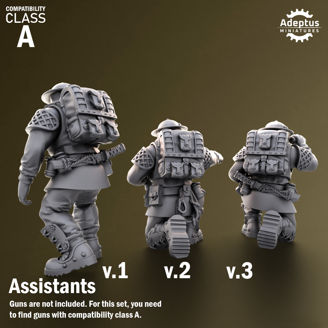 Sunclaw Regiment-Heavy Weapons Squad (12-Unit Kit or Single Model) by Adeptus Miniatures