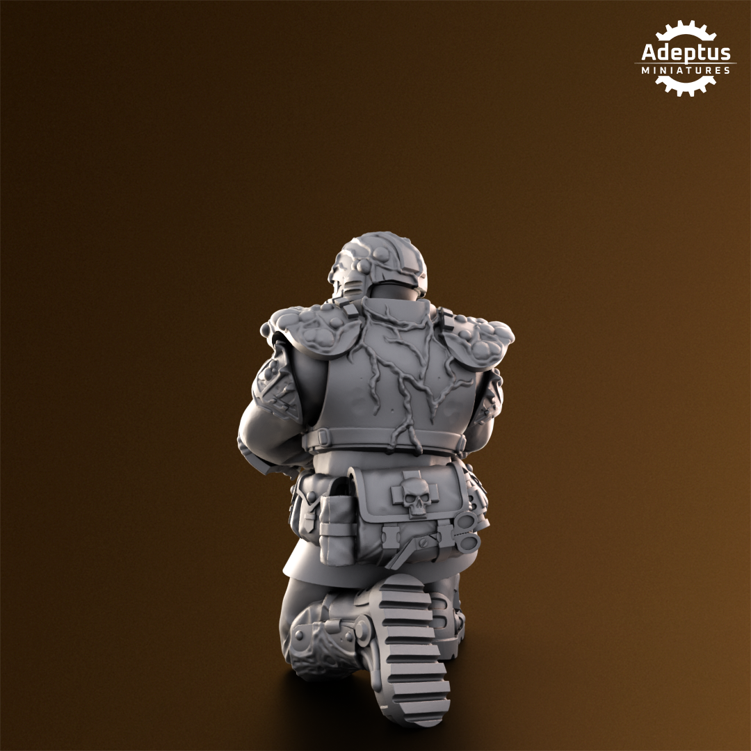 Sporeblight Regiment- Command Squad (4-Unit Kit or Single Model) by Adeptus Miniatures