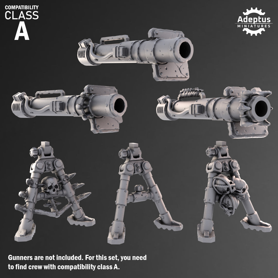 Rotmark Legion-Heavy Weapons Squad- Renegades and Heretics (12-Unit Kit or Single Model) by Adeptus Miniatures