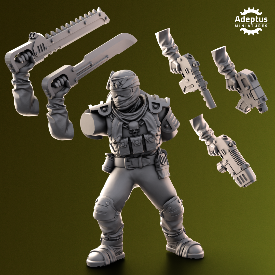 Red Dune- Command Squad- Imperial Force (4-Unit Kit or Single Model) by RedMakers