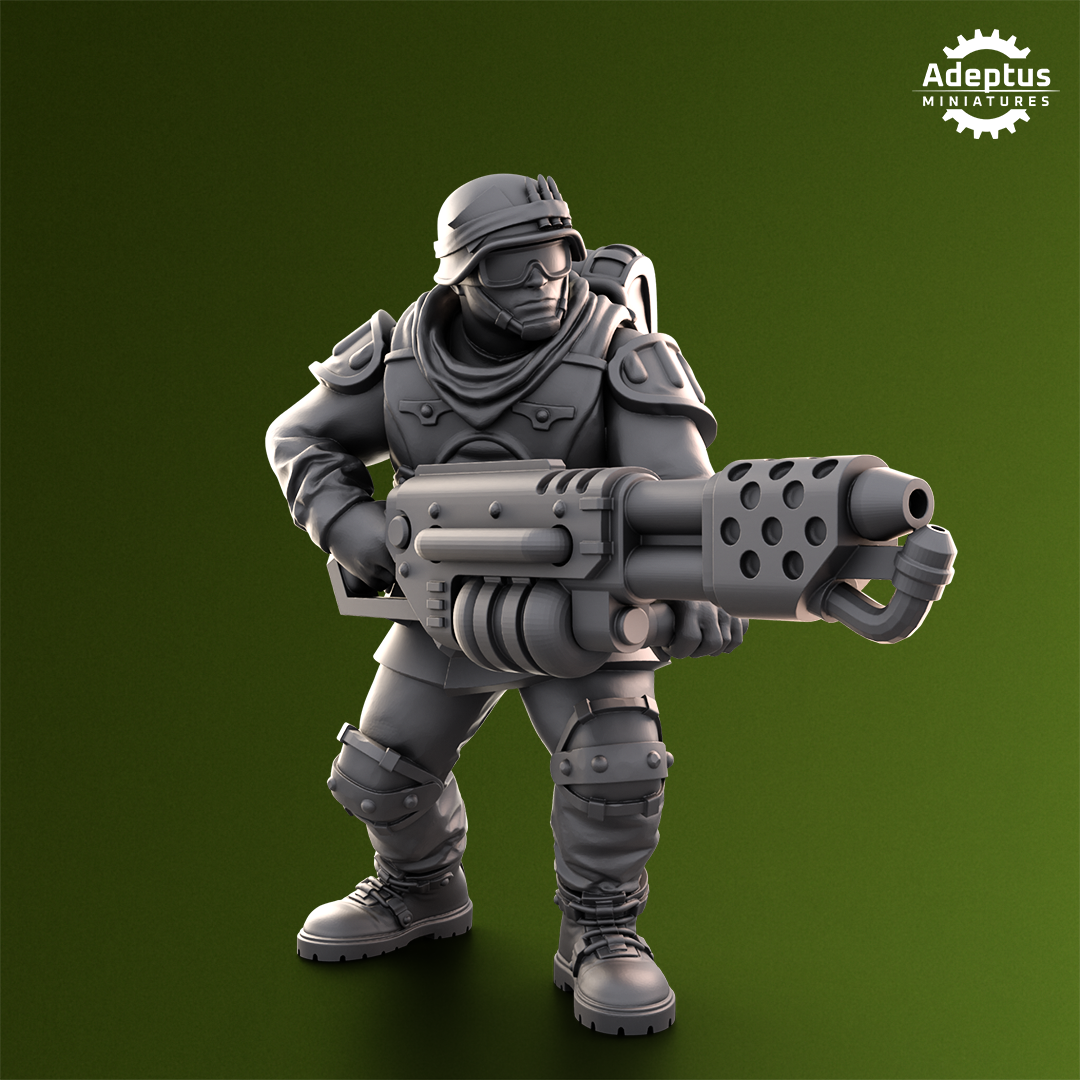 Shellcord Troopers-Special Weapons Squad- Imperial Force (4-Unit Kit or Single Model) by Adeptus Miniatures