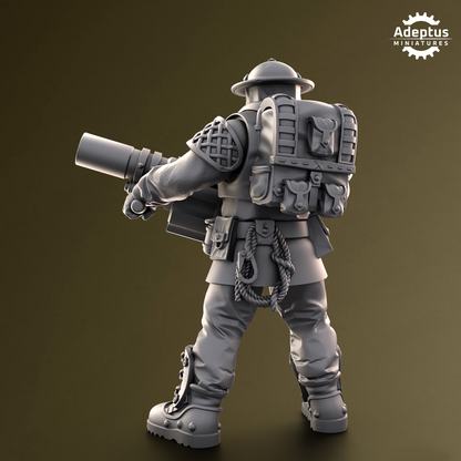 Sunclaw Regiment-Special Weapons Squad (4-Unit Kit or Single Model) by Adeptus Miniatures