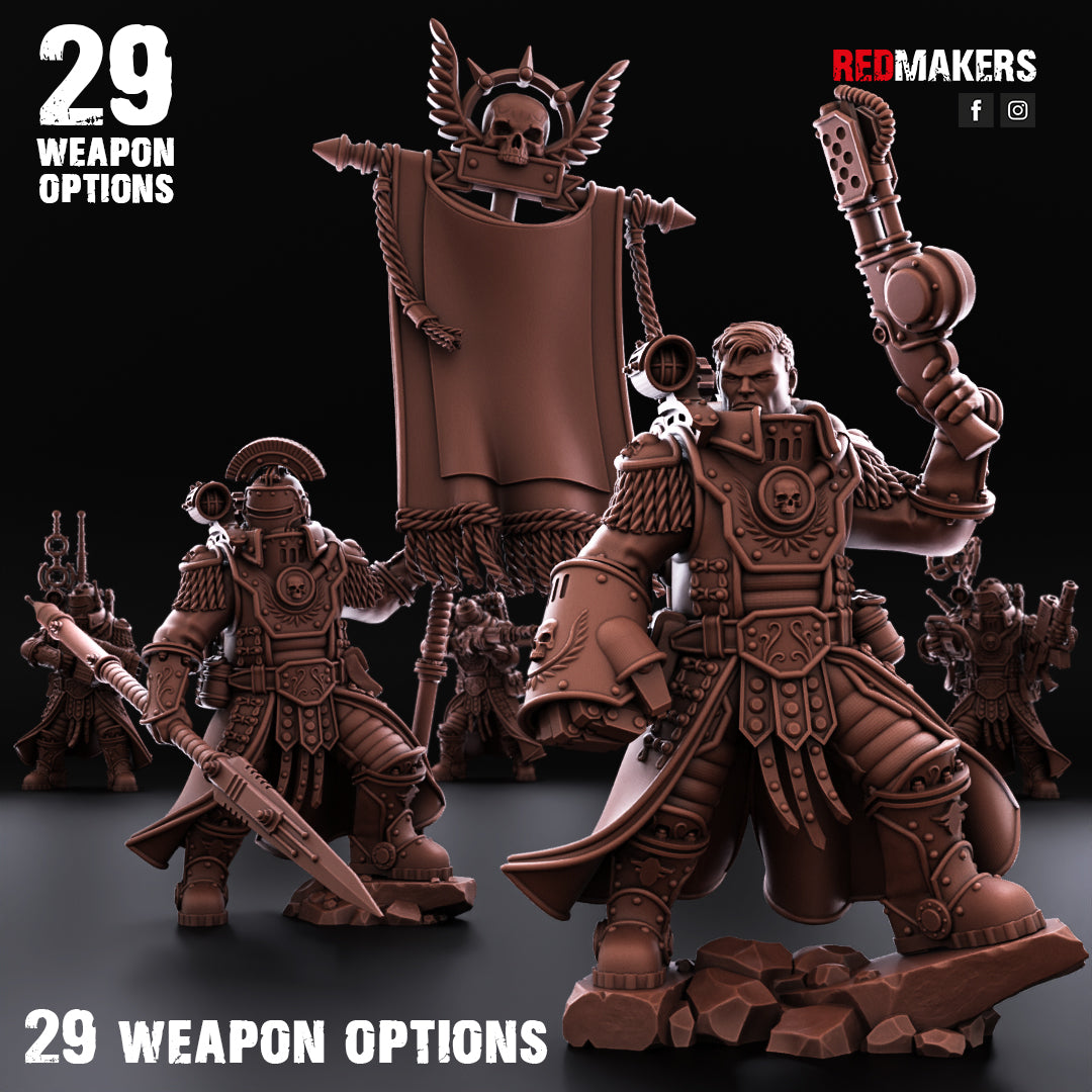 Solar Guard- Tactical Command Squad- Imperial Force (5-Unit Kit or Single Model) by RedMakers