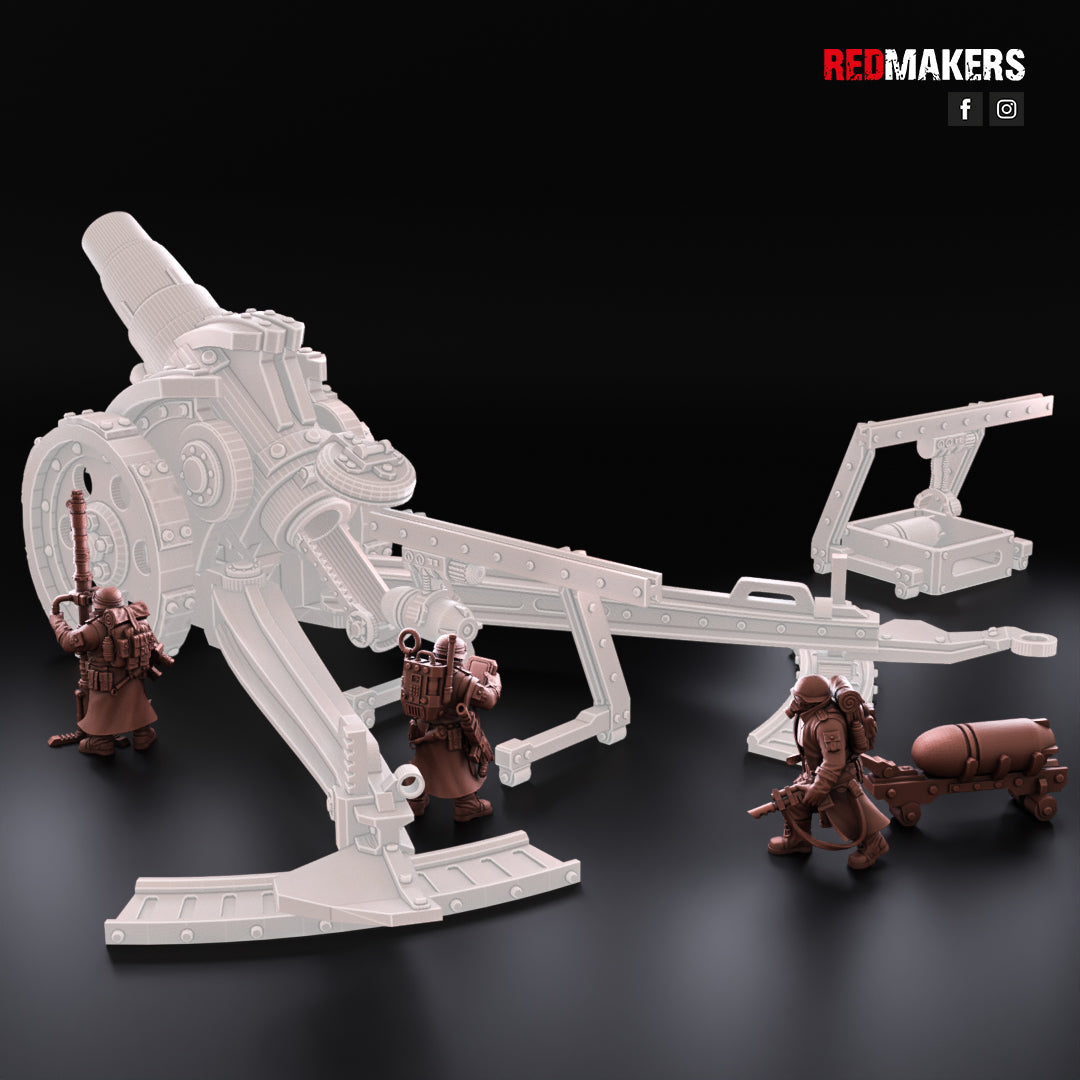 Steel Guard-Artillery Crew (5-Unit Kit or Single Model) by RedMakers