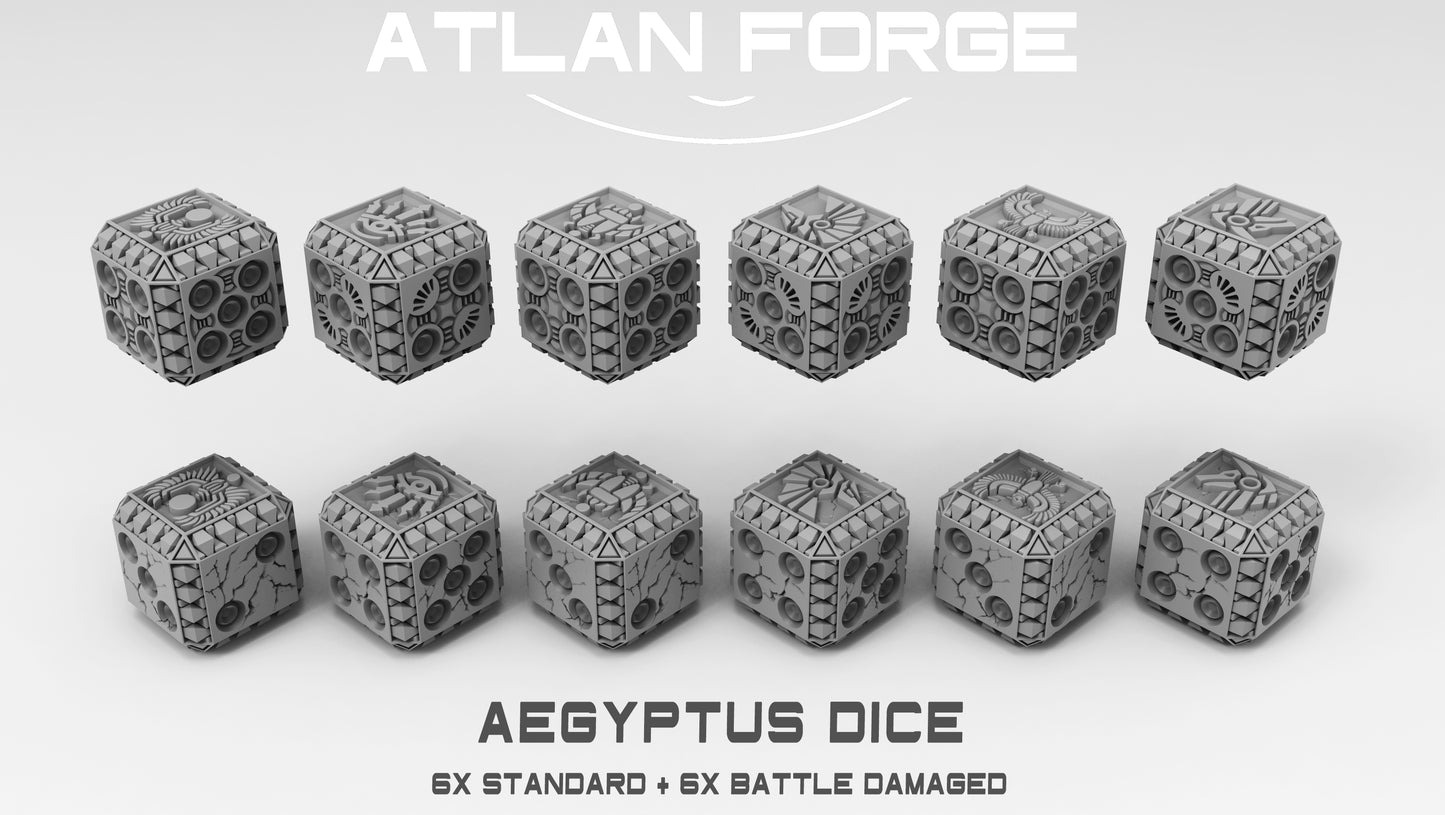 Dice Sets (Regular and Battle-Damaged) by Atlan Forge