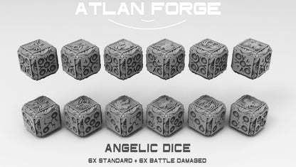 Dice Sets (Regular and Battle-Damaged) by Atlan Forge
