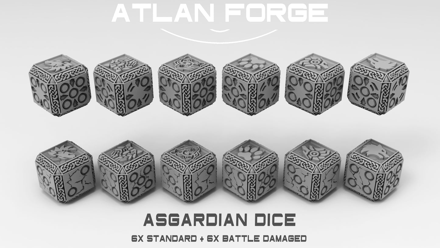 Dice Sets (Regular and Battle-Damaged) by Atlan Forge