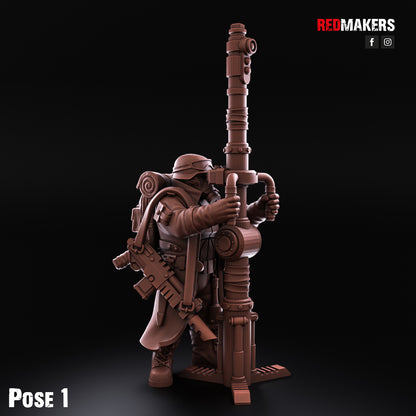 Steel Guard-Artillery Crew (5-Unit Kit or Single Model) by RedMakers