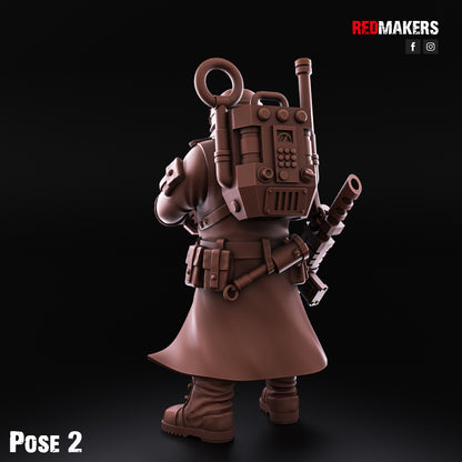 Steel Guard-Artillery Crew (5-Unit Kit or Single Model) by RedMakers