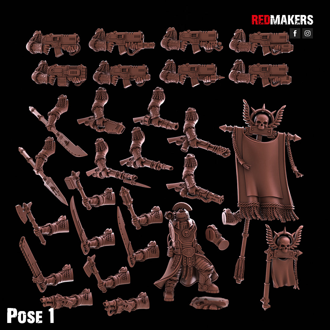 Solar Guard- Tactical Command Squad- Imperial Force (5-Unit Kit or Single Model) by RedMakers