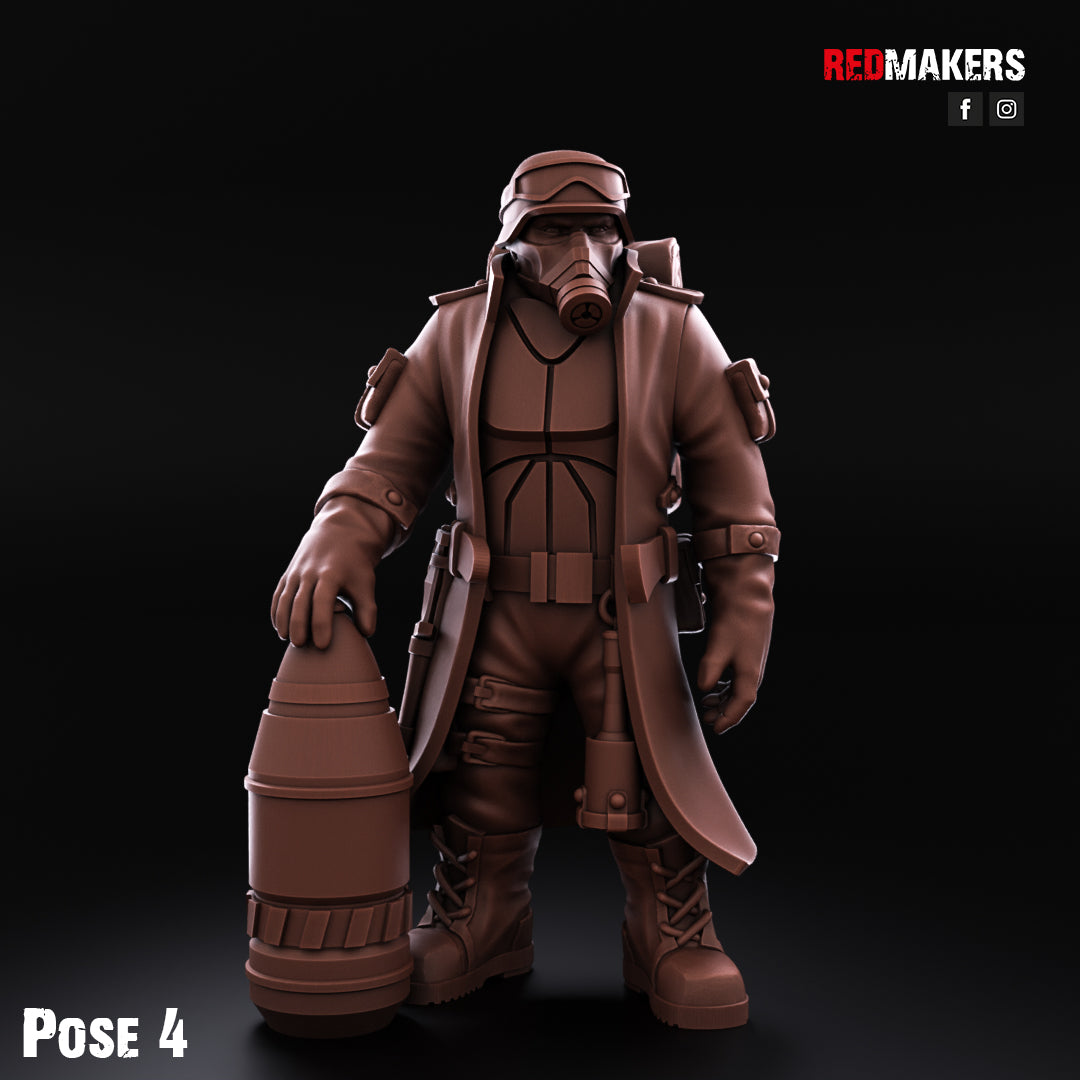 Steel Guard-Artillery Crew (5-Unit Kit or Single Model) by RedMakers