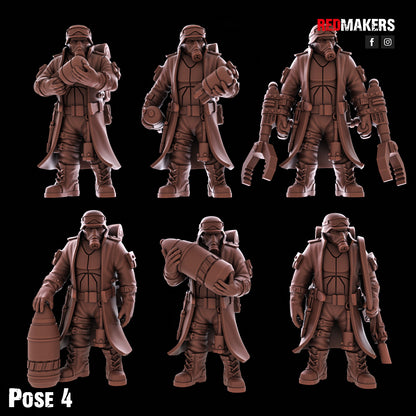 Steel Guard-Artillery Crew (5-Unit Kit or Single Model) by RedMakers