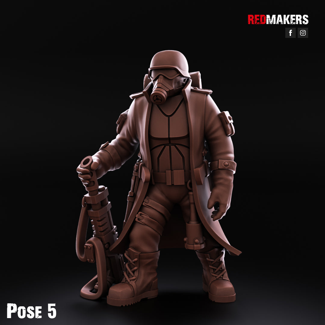 Steel Guard-Artillery Crew (5-Unit Kit or Single Model) by RedMakers