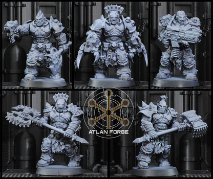 Grokk Warborn (5-Unit Set) by Atlan Forge