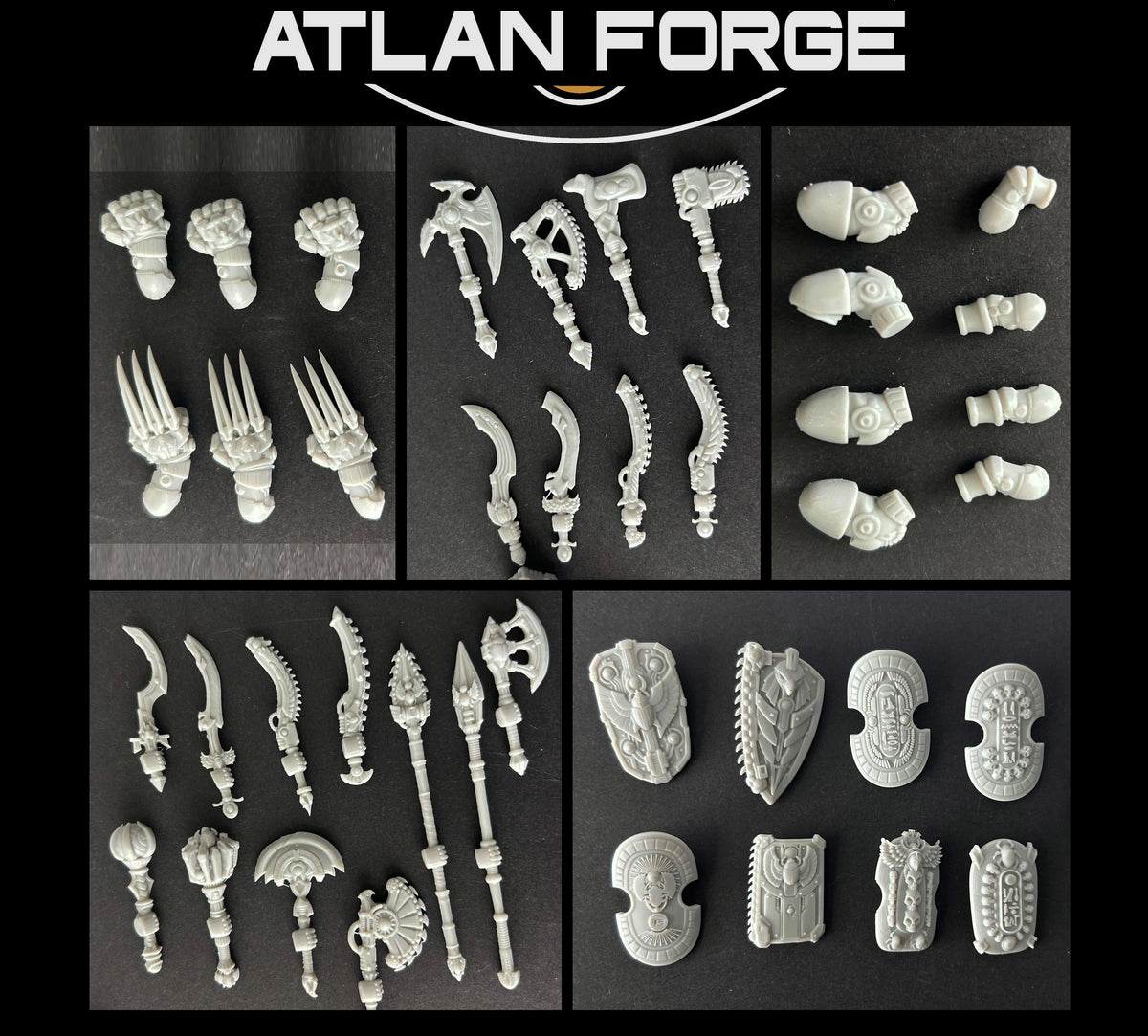 Aegyptian Melee Weapons (Knight and Goliath Scaled Options)- Customizable by Atlan Forge