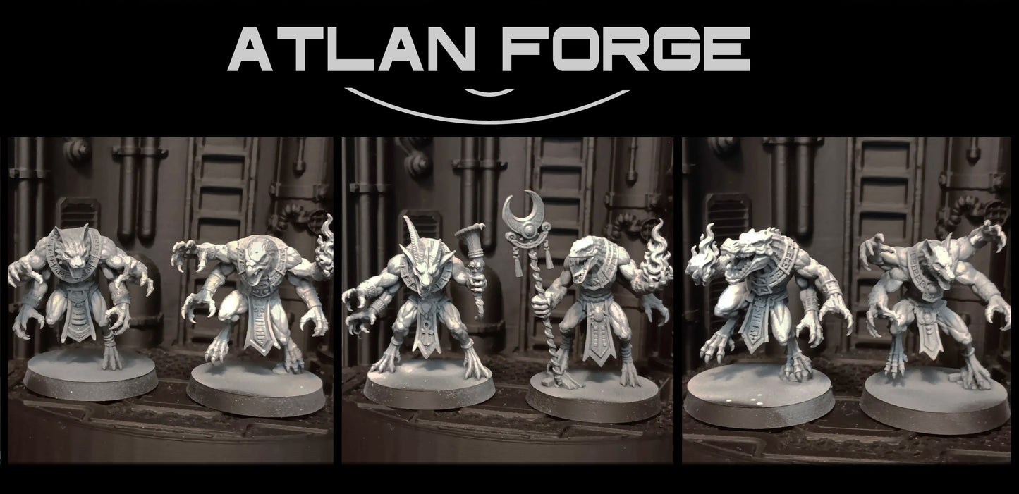 Aegyptian Terror Demons (10-Unit Set) by Atlan Forge