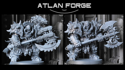 Grokk Brutelord in Ossiron Warplate- Orks by Atlan Forge