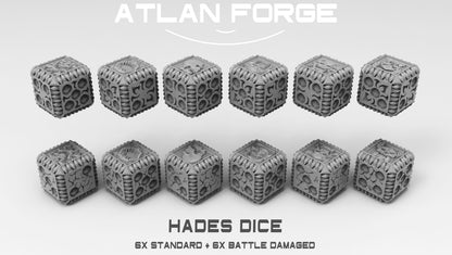 Dice Sets (Regular and Battle-Damaged) by Atlan Forge