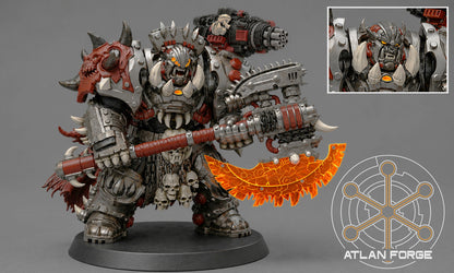 Grokk Brutelord in Ossiron Warplate- Orks by Atlan Forge