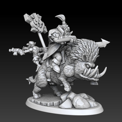 AAAArg Ourk Boar Riders Squad (3-Unit Set) by DMG Minis