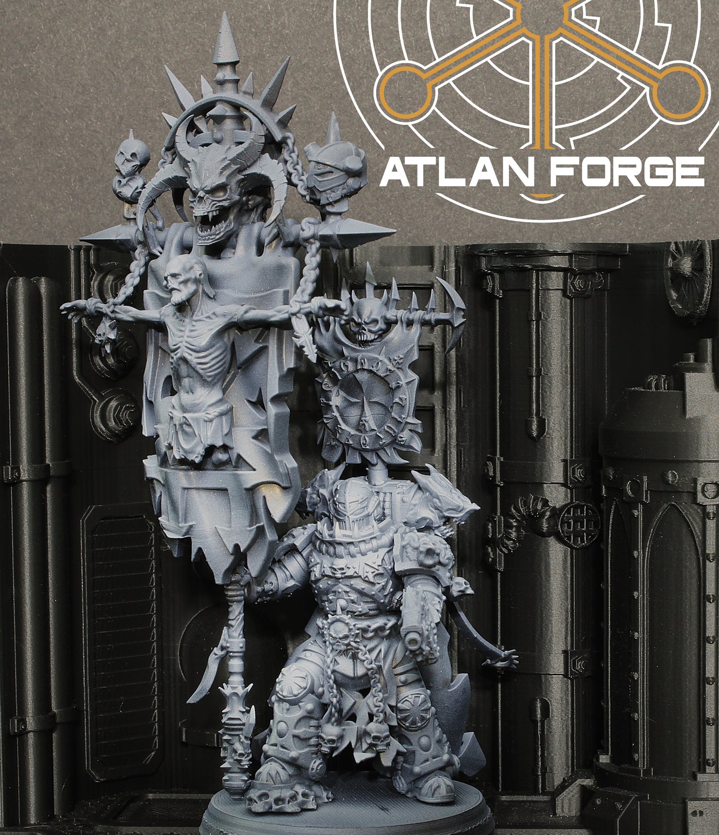 Hades War Banners and Standard Bearer by Atlan Forge