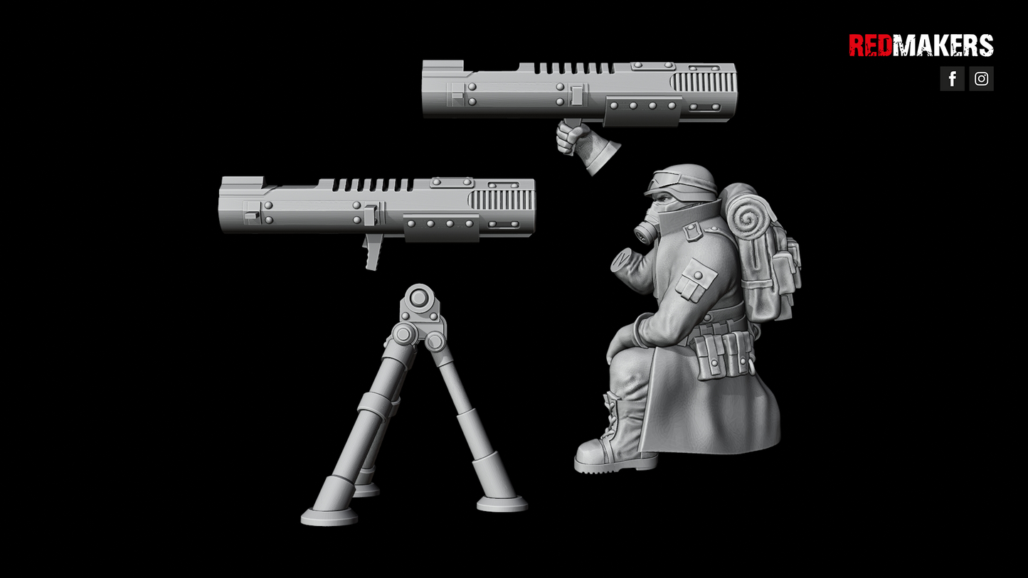 Steel Guard-Heavy Weapons Team (10-Unit Kit or Single Model) by RedMakers