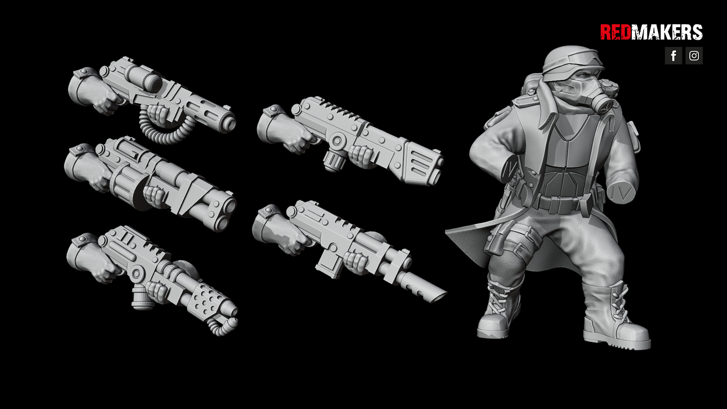 Steel Guard-Command Squad (4-Unit Kit or Single Model) by RedMakers