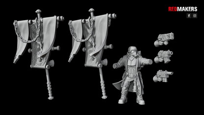 Steel Guard-Command Squad (4-Unit Kit or Single Model) by RedMakers